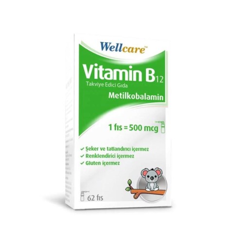 Wellcare Vitamin B12 500mcg 5 ml - 62 Puff - Wellcare
