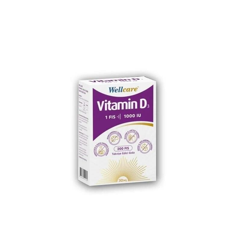 Wellcare Vitamin D3 1000 IU Sprey 30 ml - 1