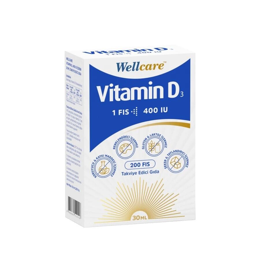 Wellcare Vitamin D3 400 IU Sprey 30 ml - 1