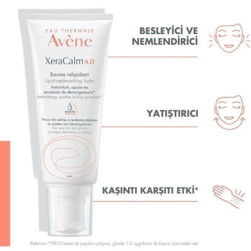 Avene Xeracalm A.D Baume Relipidant Besleyici, Rahatlatıcı, Nemlendirici Balsam 200ml - 3