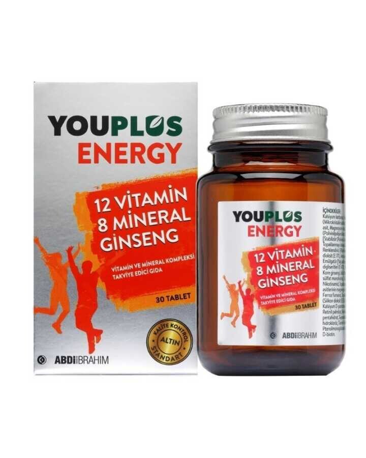 Youplus Energy Vitamin ve Mineral Kompleksi 30 Tablet - 1