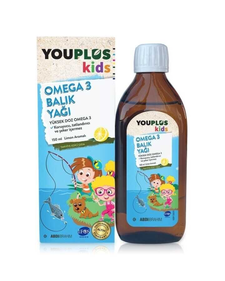 Youplus Kids Omega 3 150 ML Balık Yağı - 1