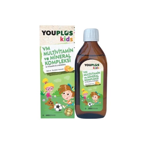 Youplus Kids VM Multivitamin ve Mineral Kompleksi 150 ML - Abdi İbrahim
