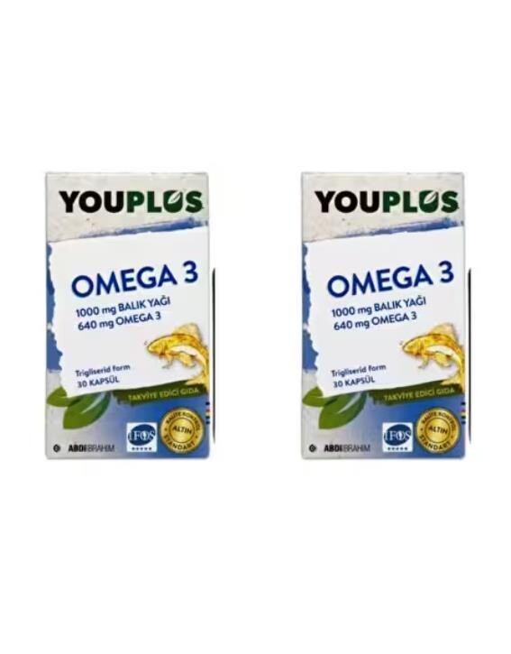 Youplus Omega 3 30+30 Kapsül - İkincisi %50 İndirimli - 1