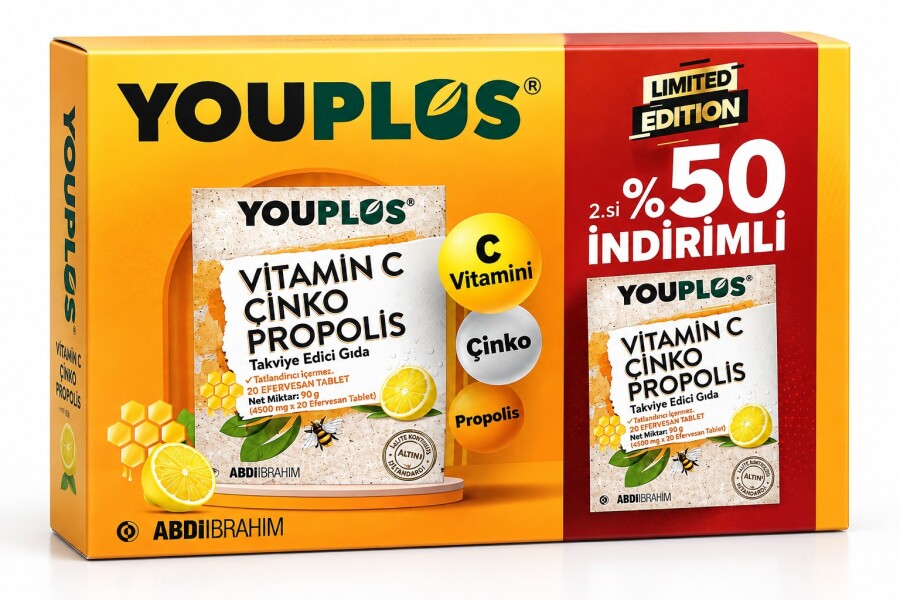Youplus Vitamin C Takviye Edici Gıda - İkincisi %50 İndirimli - 1
