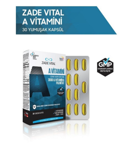 Zade Vital A Vitamini 30 Yumuşak Kapsül - 3