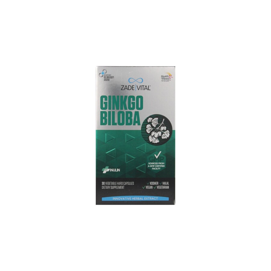 Zade Vital Ginkgo Biloba Ekstresi ve Prebiyotik İçeren Takviye Edici Gıda 30 Kapsül - 1
