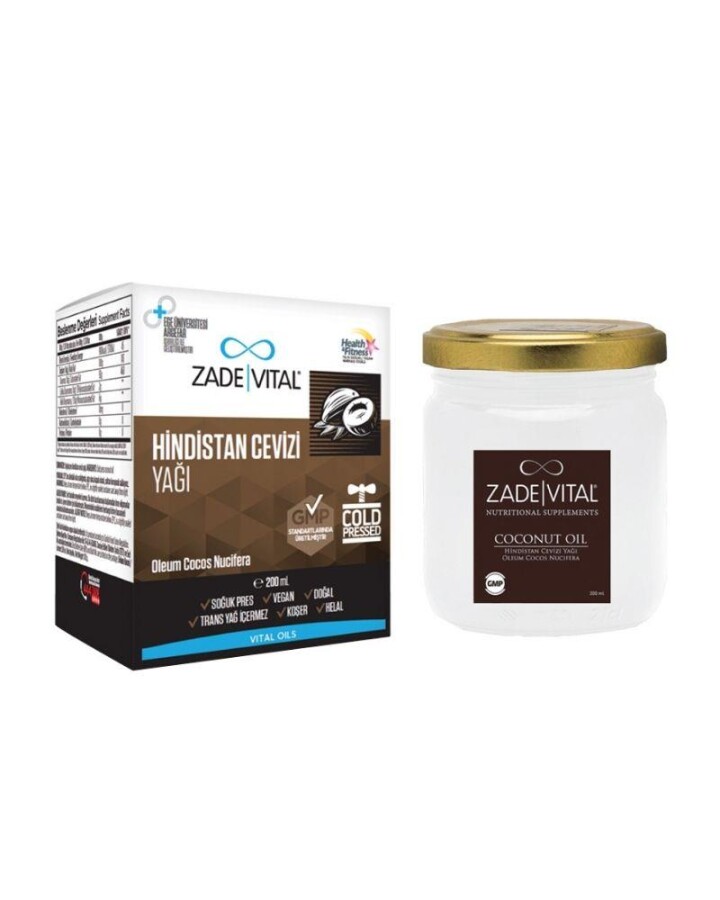 Zade Vital Hindistan Cevizi Yağı 200 ml - 1