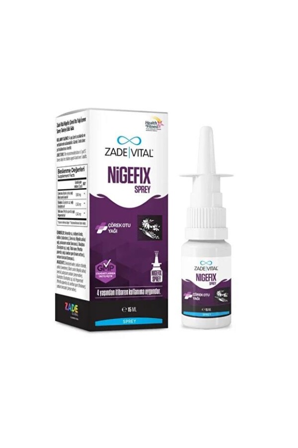 Zade Vital Nigefix Çörek Otu Yağı İçeren Nazal Sprey 15 ML - 1