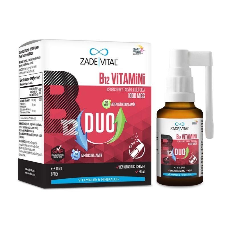 Zade Vital Vitamin B12 Duo 1000 Mcg Sprey 10 ml - 3