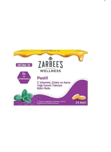 Zarbee's C Vitamini,Çinko ve Nane Yağı İçeren Pastil 24lü - Zarbee's