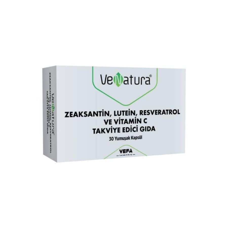 Zeaksantin Lutein Resveratrol ve Vitamin C Takviye Edici Gıda 30 Yumuşak Kapsül - 1